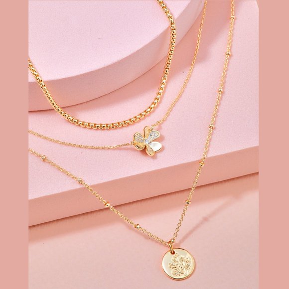 Boho Layered Necklace, Charmed Aroma Wanderlust Collection - Picture 1 of 6